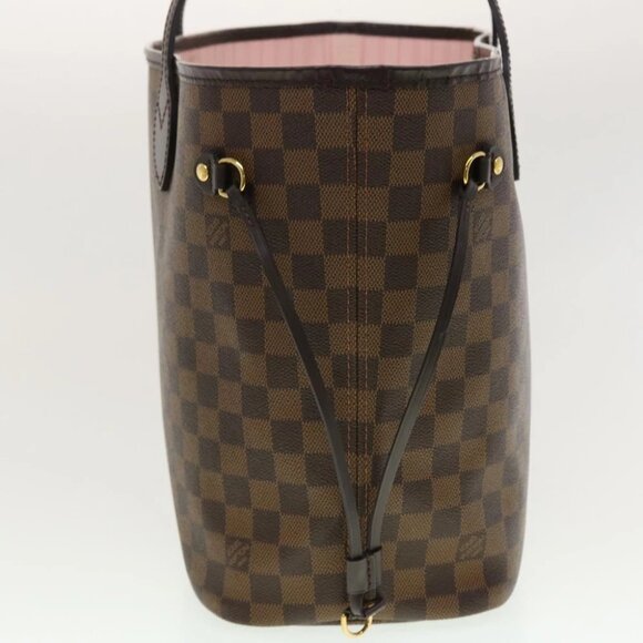 LOUIS VUITTON Damier Ebene Rose valerine Neverfull MM ToteBag N41603 Auth 42621A - Picture 4 of 15